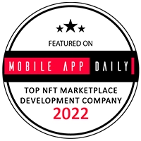 Mobile App Daily - Top NFT Marketplace Development Company Award