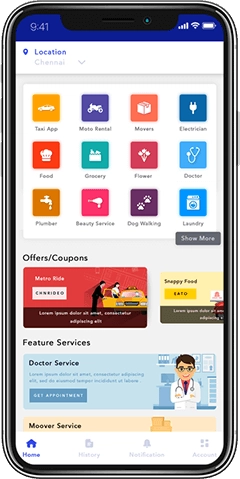 Home Screen of Opus X