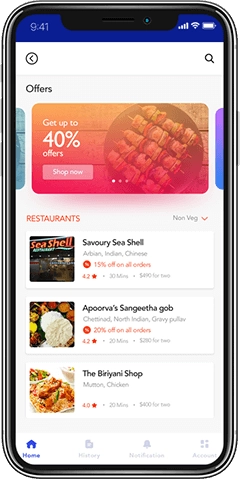Food Delivery App Screen