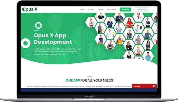 Web panel of our Gojek like app