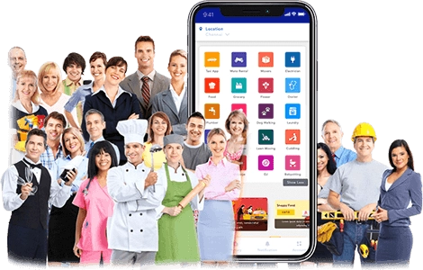 Multiple on-demand services in a single app