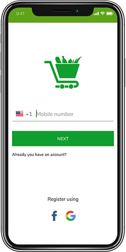 Sign up/ Sign in Grocery App