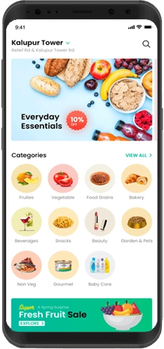 Exclusive features of grocery app