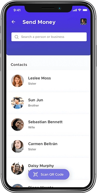 Send Money In Digital Wallet App