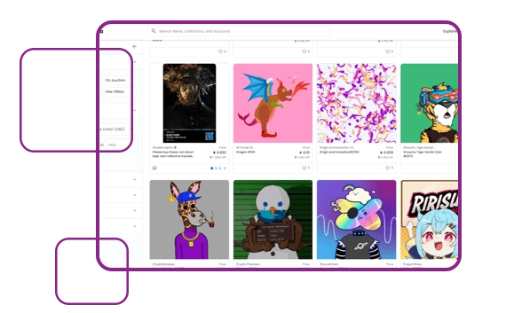 OpenSea Clone Layout