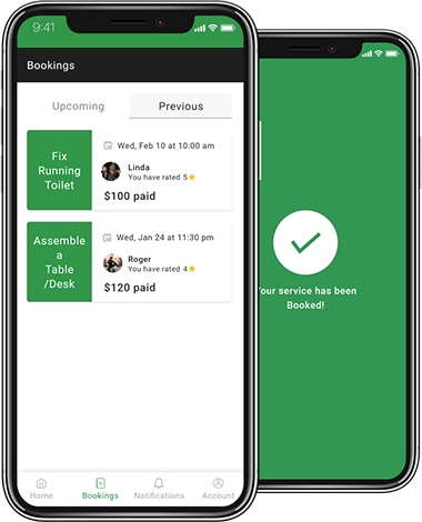 Taskrabbit Clone Booking ScreenShot