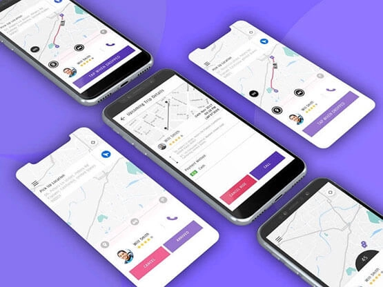 Taxi Mobile App ScreenShot Taxi Mobile App ScreenShot
