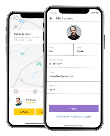 Features on demand taxi app