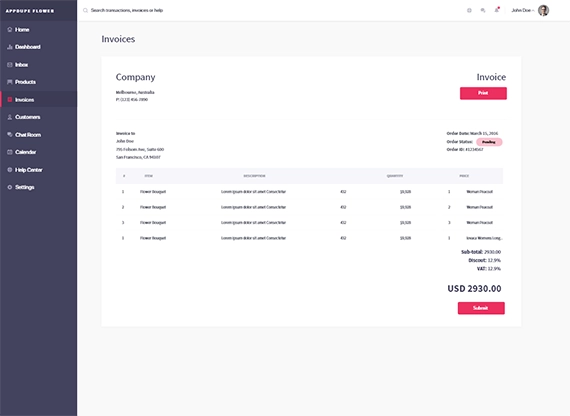 Uber For Florist App