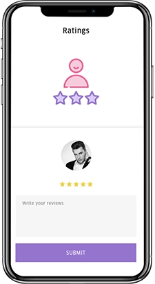 Reviews App Screen