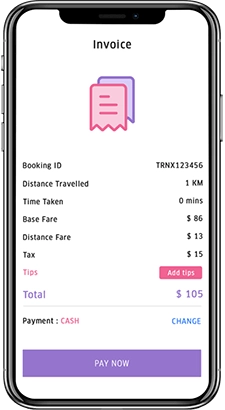 Fare Estimate App Screen
