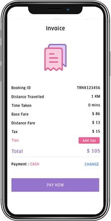 Invoice generation App Screen
