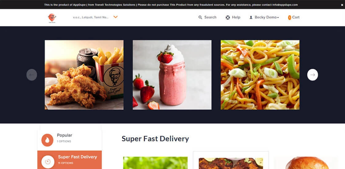 Super Fast Delivery Screenshot