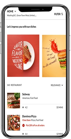 on-demand food delivery app